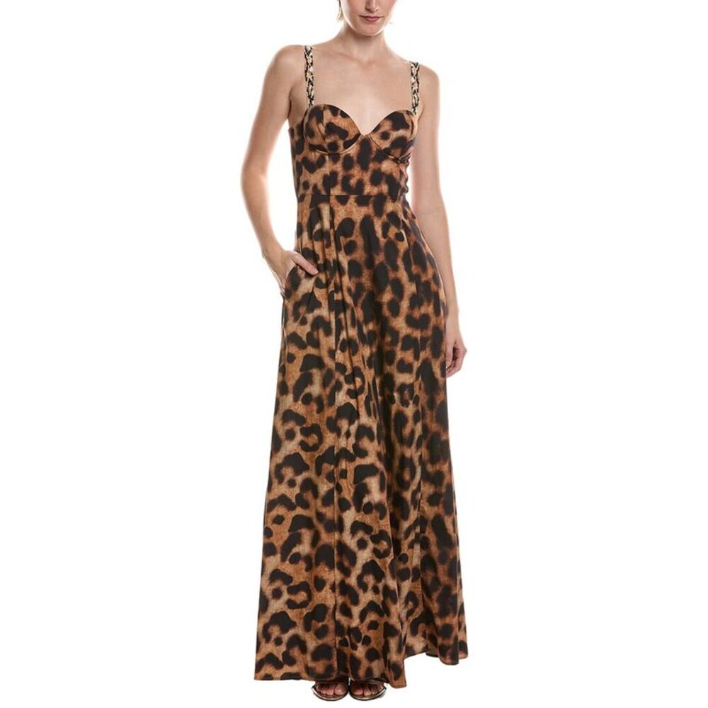 L’Agence Womens  Sutton Strap Maxi Dress